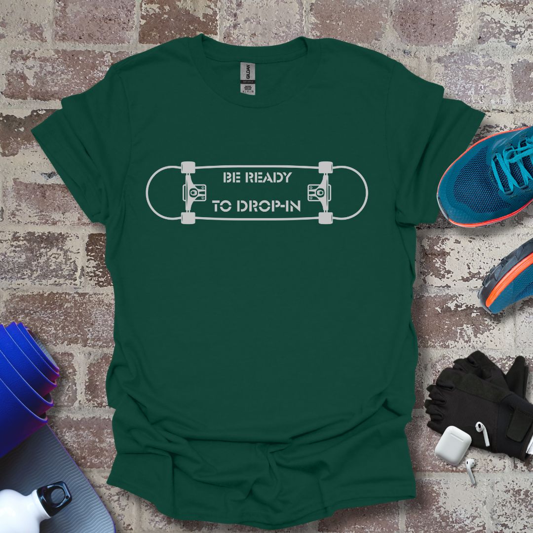 Be ready Collection - skateboard motivation II white design