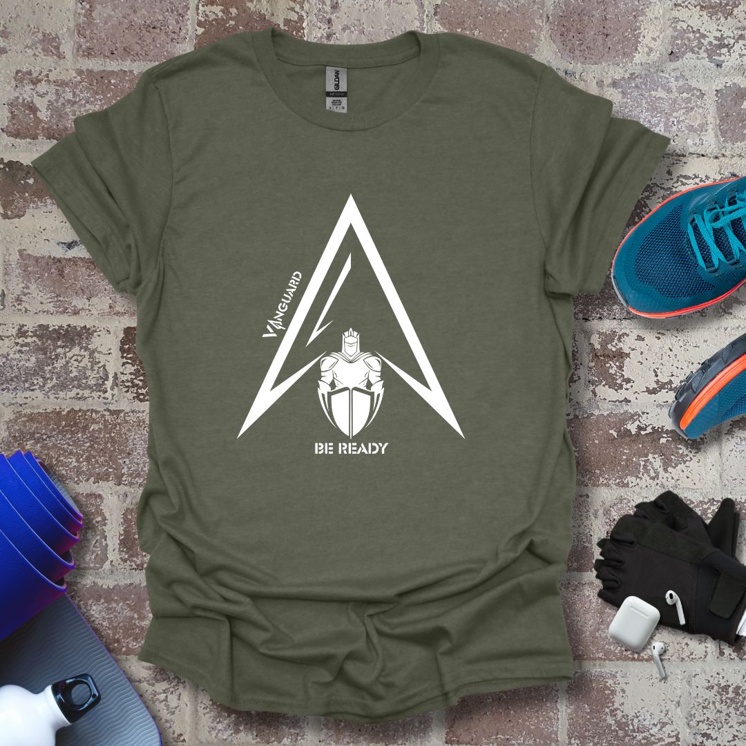 Vanguard Athletics Designs Collection - Men's Warrior side spear white logo