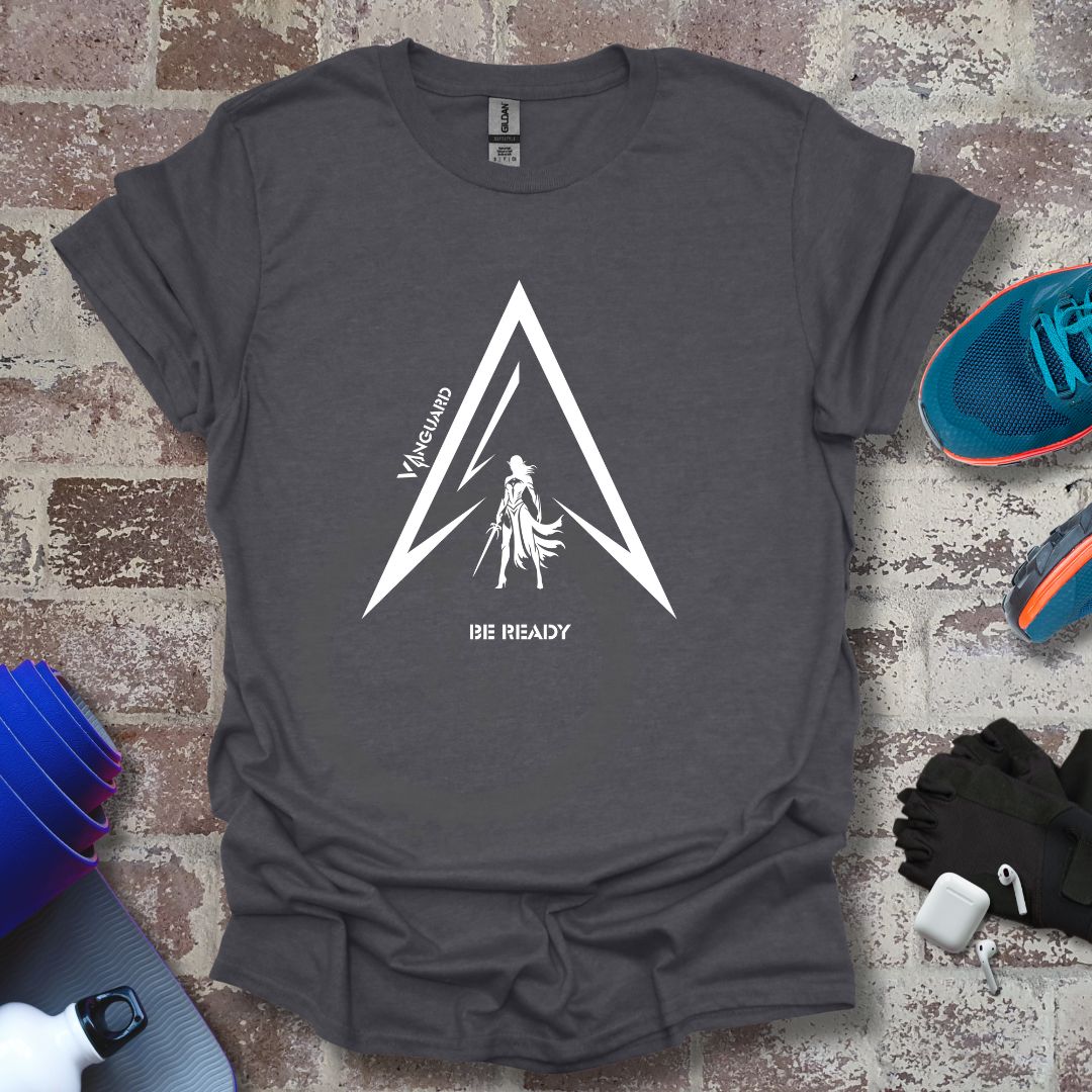 Vanguard Athletics Designs Collection - Woman's Warrior side spear white logo
