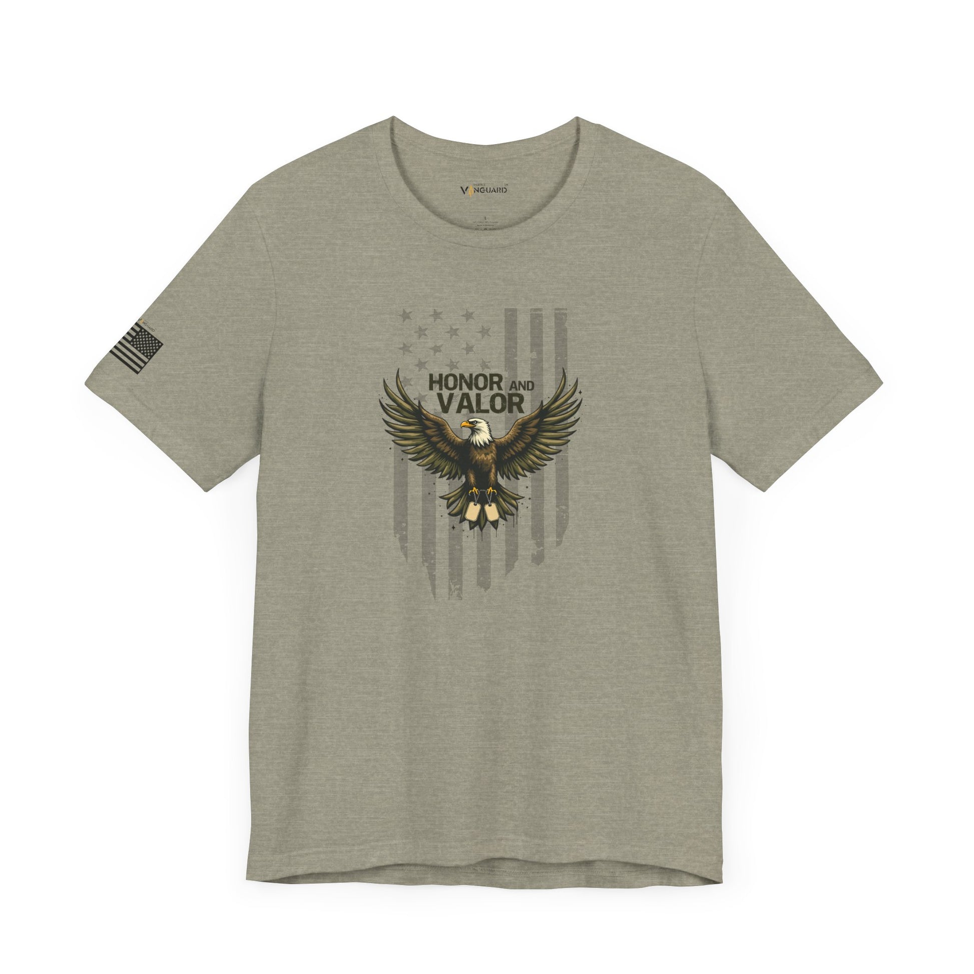 Honor and Valor Eagle Tee - Military appreciation - Vanguard Athletics - Be ready
