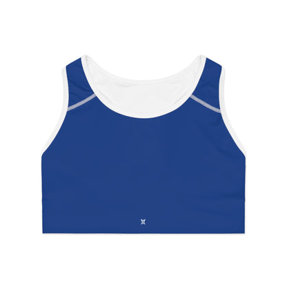 Dark blue Sports Bra for Activewear, Fitness Top, Workout Gear, Yoga.