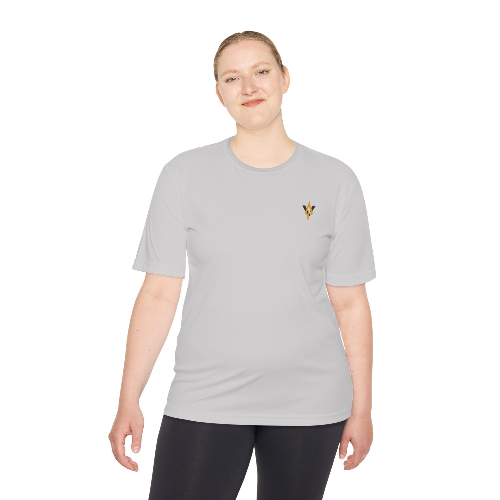 Fitness collection - Gold logo,  Moisture wicking Tee - Vanguard Athletics - Be ready