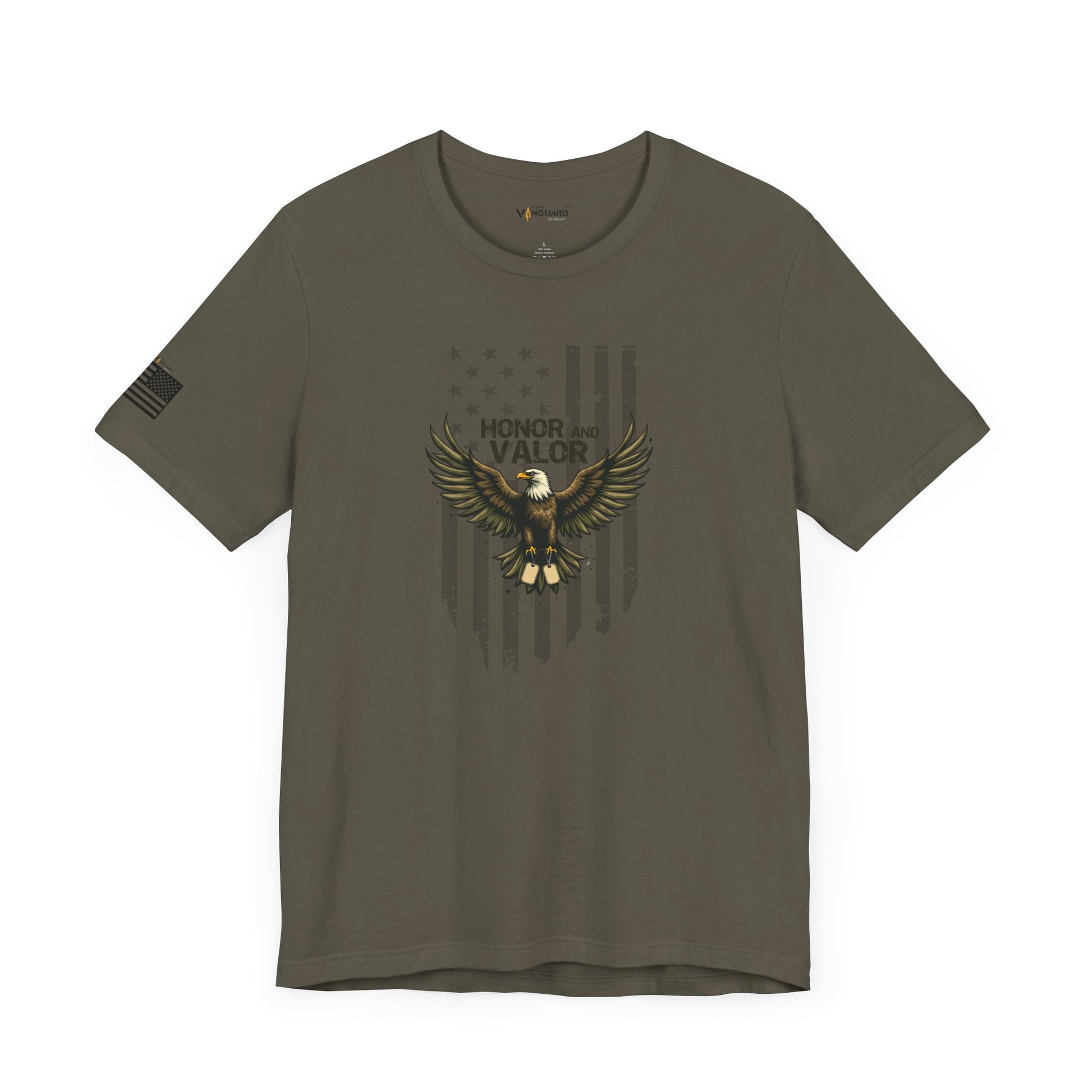 Honor and Valor Eagle Tee - Military appreciation - Vanguard Athletics - Be ready