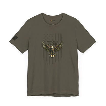 Honor and Valor Eagle Tee - Military appreciation - Vanguard Athletics - Be ready