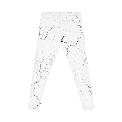 Stylish Crackle Print Leggings - Trendy Activewear for Everyday Comfort, Fitness, Yoga, Casual Wear, Gift Idea