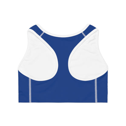 Dark blue Sports Bra for Activewear, Fitness Top, Workout Gear, Yoga.