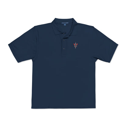 Embroidered Unisex Polo Shirt – Vanguard red/silver logo - Vanguard Athletics - Be ready