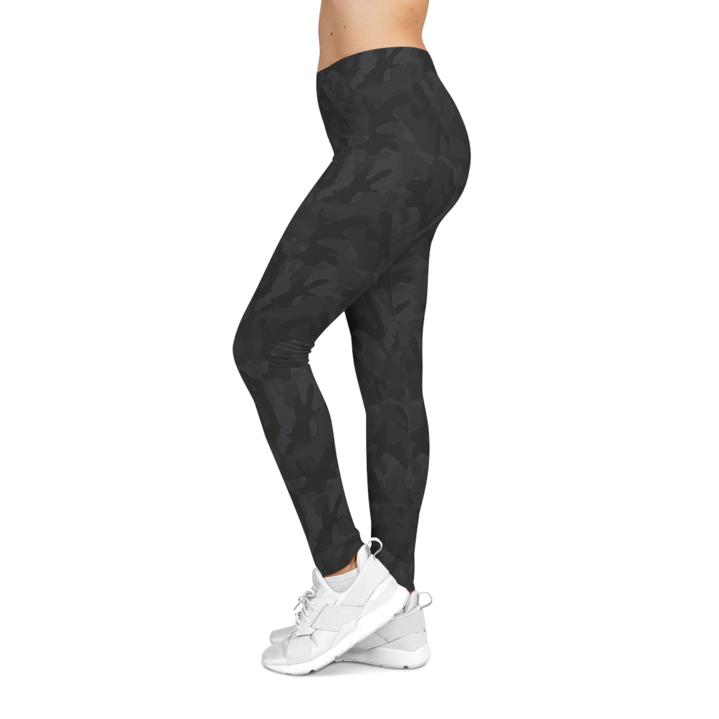 Dark Camo Leggings for Women - Yoga Pants, Fitness Training, Active Wear.