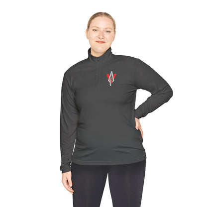 Fitness Collection - Woman's Warrior side quarter - zip pull over - Vanguard Athletics - Be ready