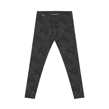 Dark Camo Leggings for Women - Yoga Pants, Fitness Training, Active Wear.