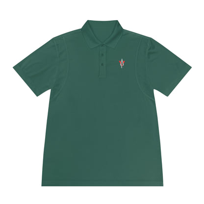 Vanguard red/silver logo, sport-tek polo shirt