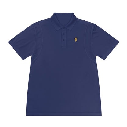 Vanguard gold logo, sport-tek polo shirt