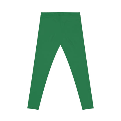Green Women's Casual Leggings, Active Wear, Yoga and Fitness.
