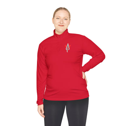 Fitness Collection - Woman's Warrior side quarter - zip pull over - Vanguard Athletics - Be ready