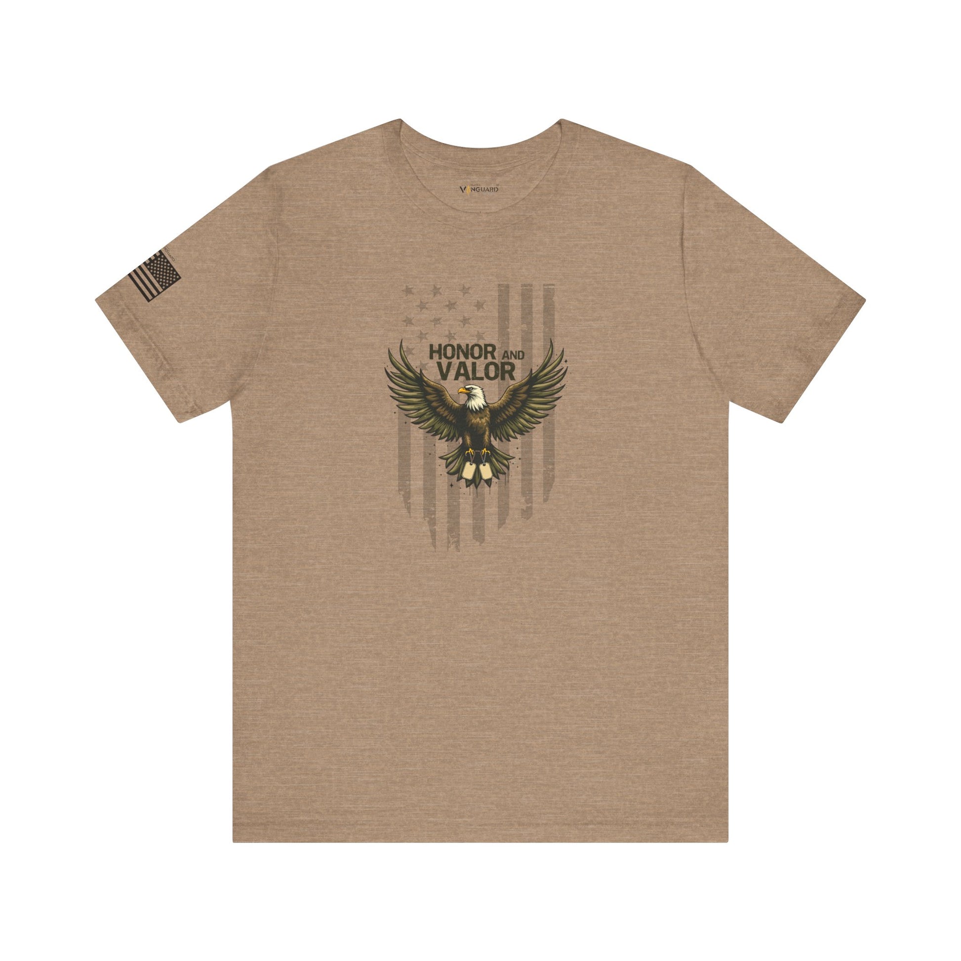 Honor and Valor Eagle Tee - Military appreciation - Vanguard Athletics - Be ready