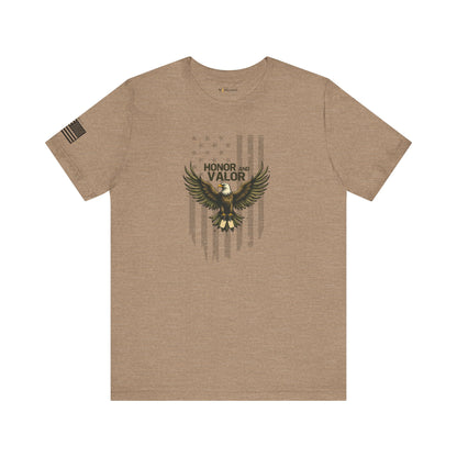 Honor and Valor Eagle Tee - Military appreciation - Vanguard Athletics - Be ready
