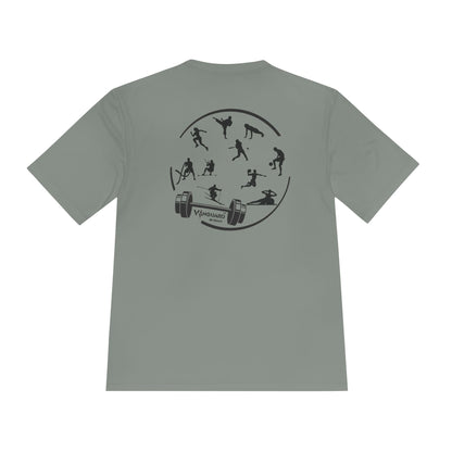 Fitness collection - Gold logo,  Moisture wicking Tee - Vanguard Athletics - Be ready