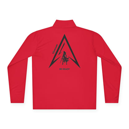 Fitness Collection - Woman's Warrior side quarter - zip pull over - Vanguard Athletics - Be ready