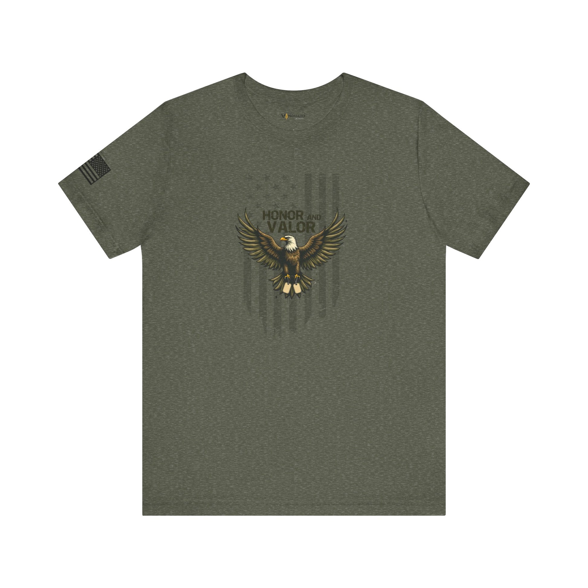 Honor and Valor Eagle Tee - Military appreciation - Vanguard Athletics - Be ready