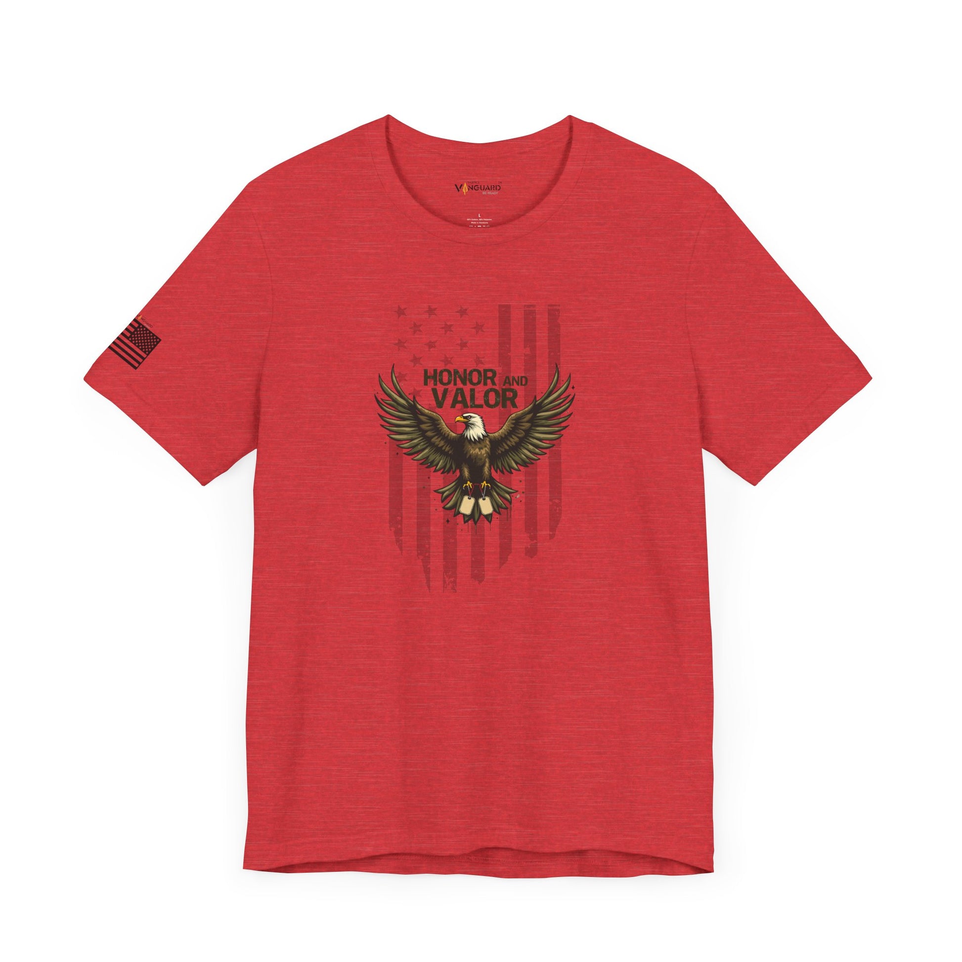 Honor and Valor Eagle Tee - Military appreciation - Vanguard Athletics - Be ready
