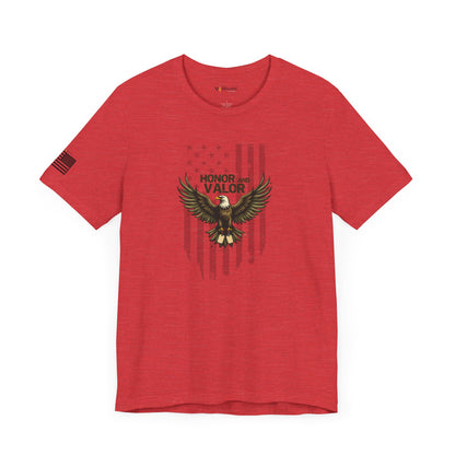 Honor and Valor Eagle Tee - Military appreciation - Vanguard Athletics - Be ready