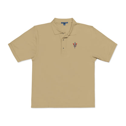 Embroidered Unisex Polo Shirt – Vanguard red/silver logo - Vanguard Athletics - Be ready