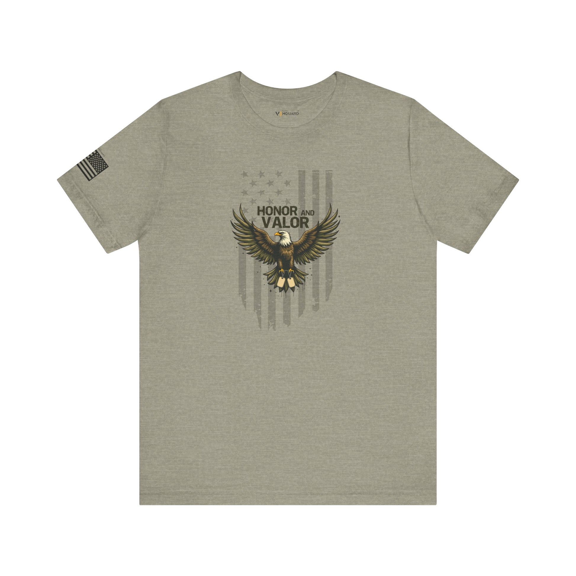 Honor and Valor Eagle Tee - Military appreciation - Vanguard Athletics - Be ready
