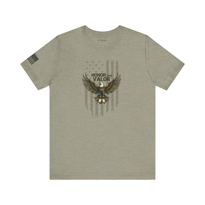 Honor and Valor Eagle Tee - Military appreciation - Vanguard Athletics - Be ready
