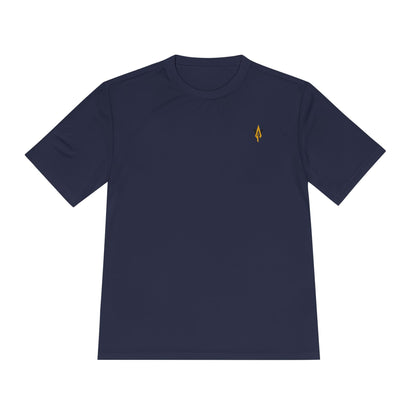 Vanguard gold spear logo, Moisture Wicking Unisex Tee for workouts