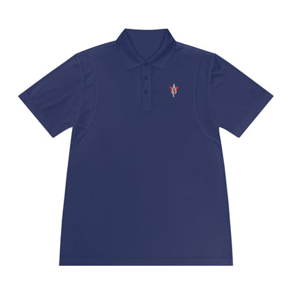 Vanguard red/silver logo, sport-tek polo shirt