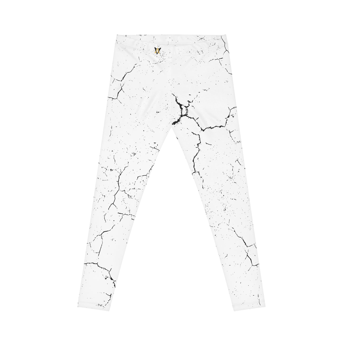 Stylish Crackle Print Leggings - Trendy Activewear for Everyday Comfort, Fitness, Yoga, Casual Wear, Gift Idea