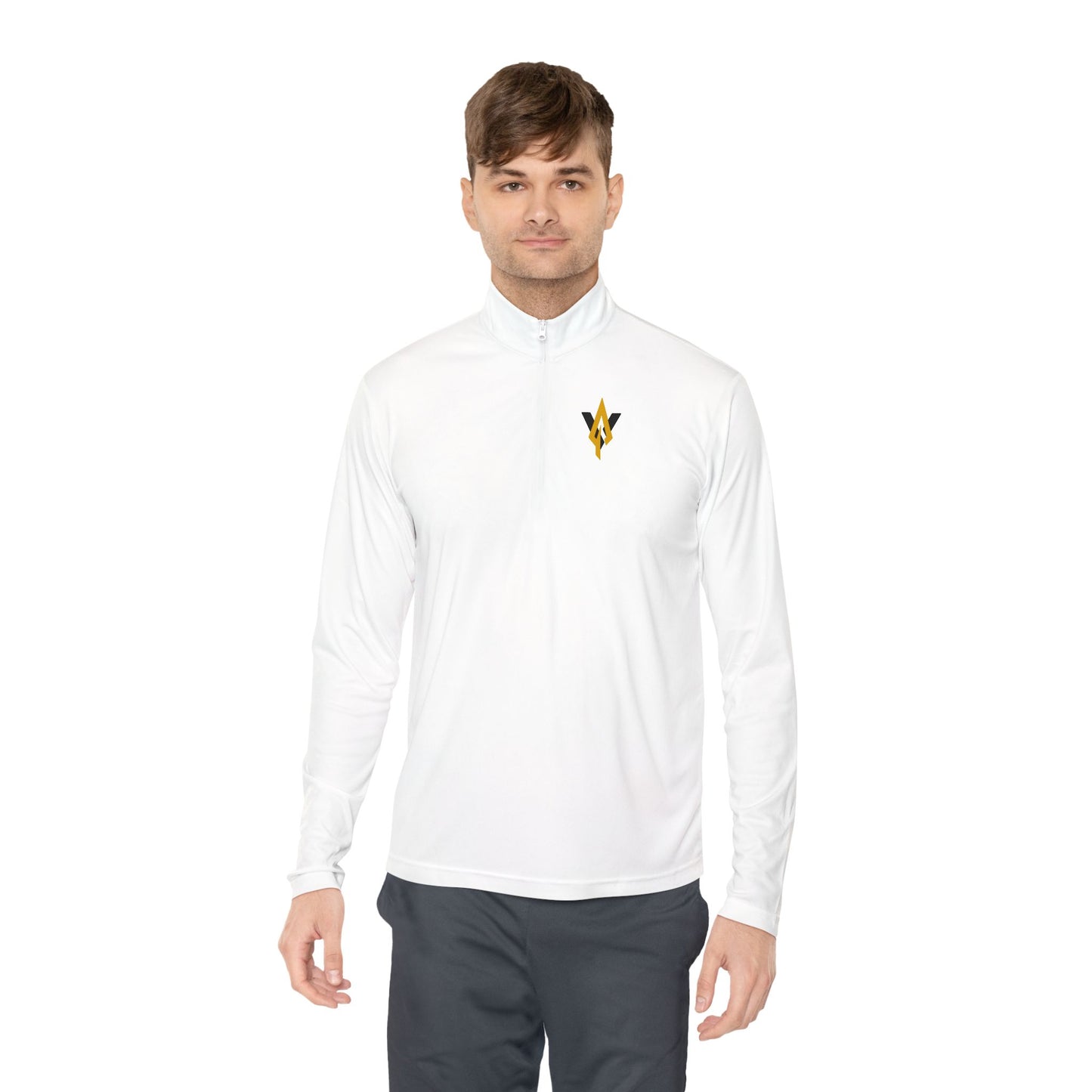 Men's Quarter-Zip Pullover  Vanguard gold logo