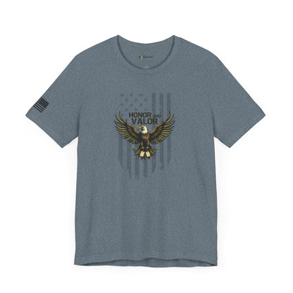 Honor and Valor Eagle Tee - Military appreciation - Vanguard Athletics - Be ready