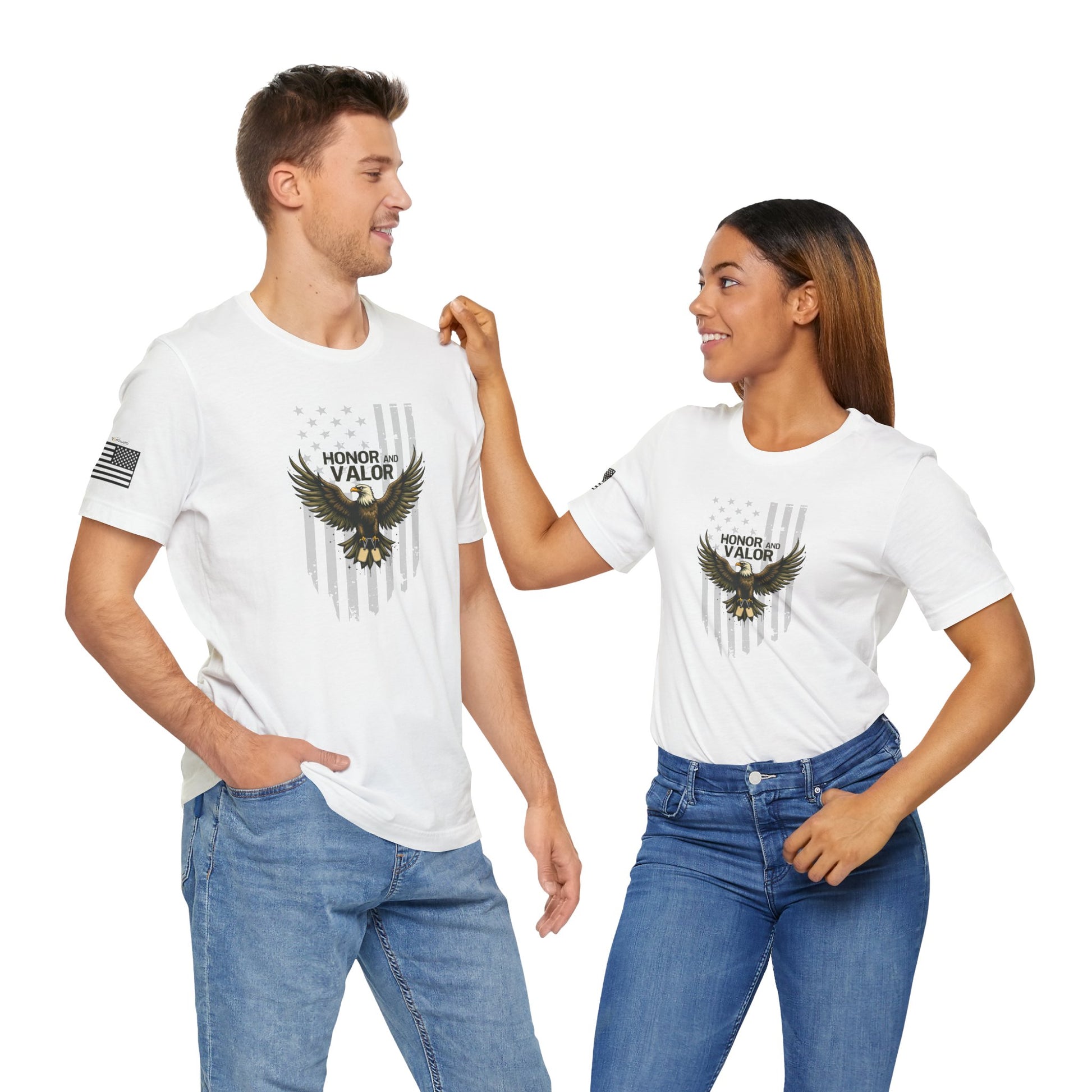 Honor and Valor Eagle Tee - Military appreciation - Vanguard Athletics - Be ready