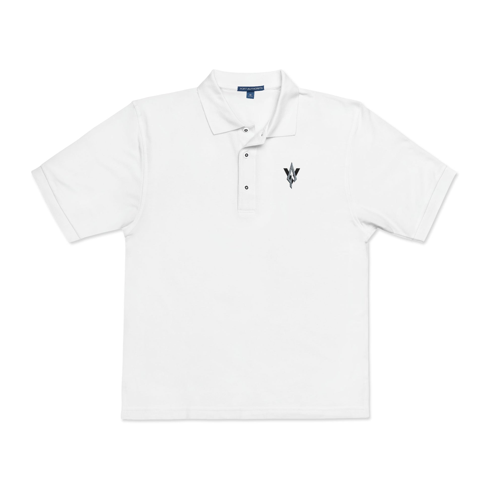 Embroidered Unisex Polo Shirt – Vanguard silver logo - Vanguard Athletics - Be ready