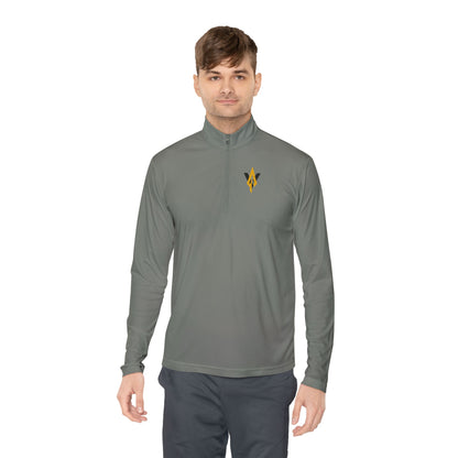 Men's Quarter-Zip Pullover  Vanguard gold logo