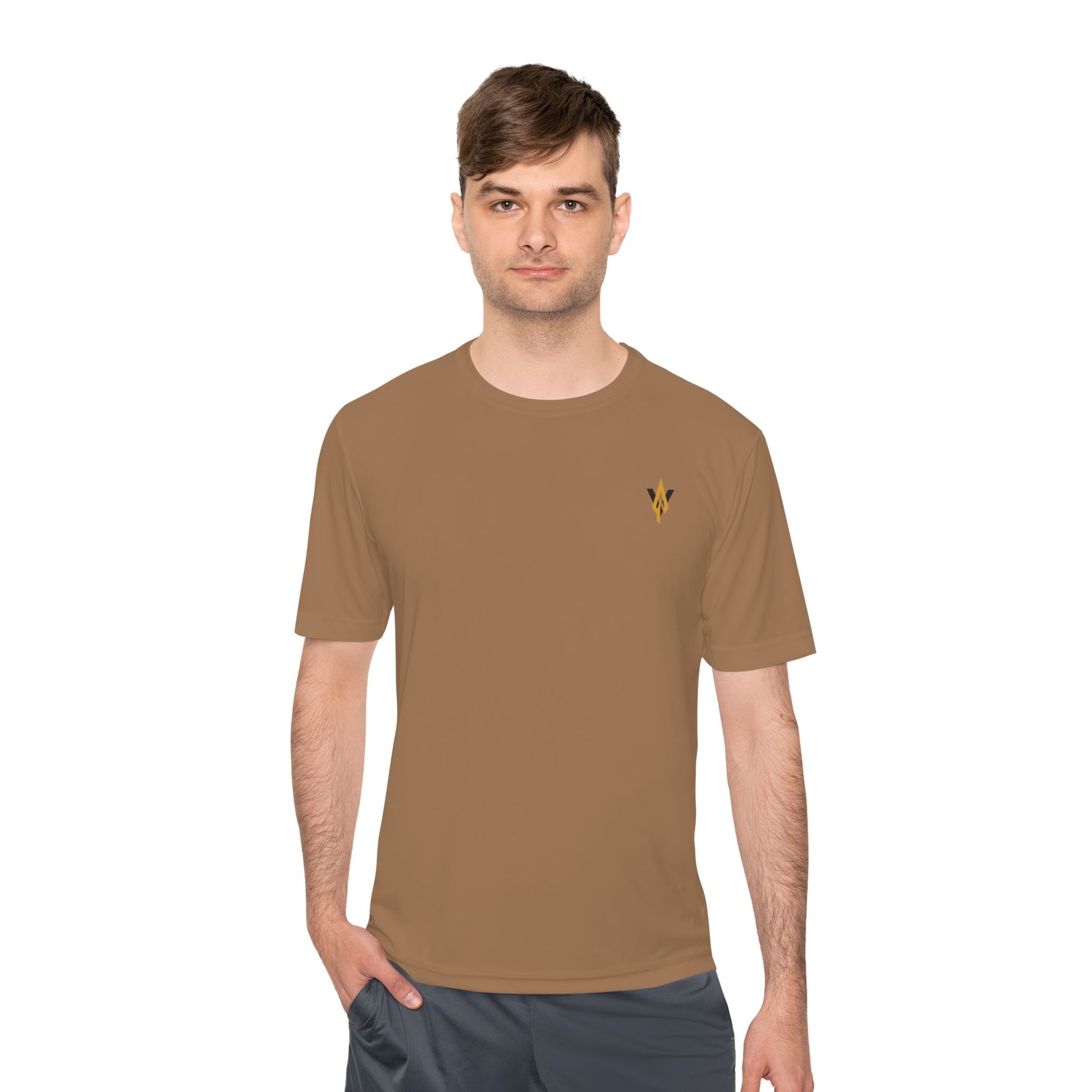 Fitness collection - Gold logo,  Moisture wicking Tee - Vanguard Athletics - Be ready