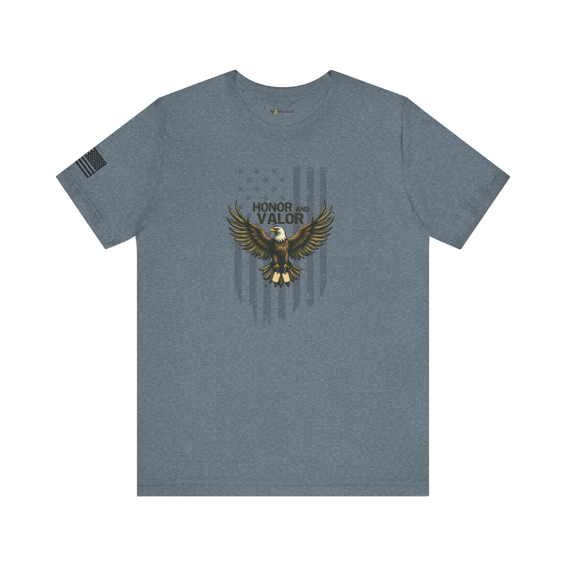 Honor and Valor Eagle Tee - Military appreciation - Vanguard Athletics - Be ready