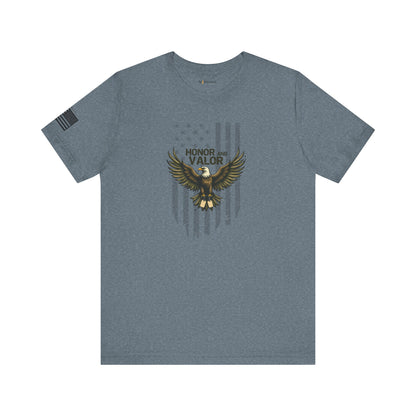 Honor and Valor Eagle Tee - Military appreciation - Vanguard Athletics - Be ready