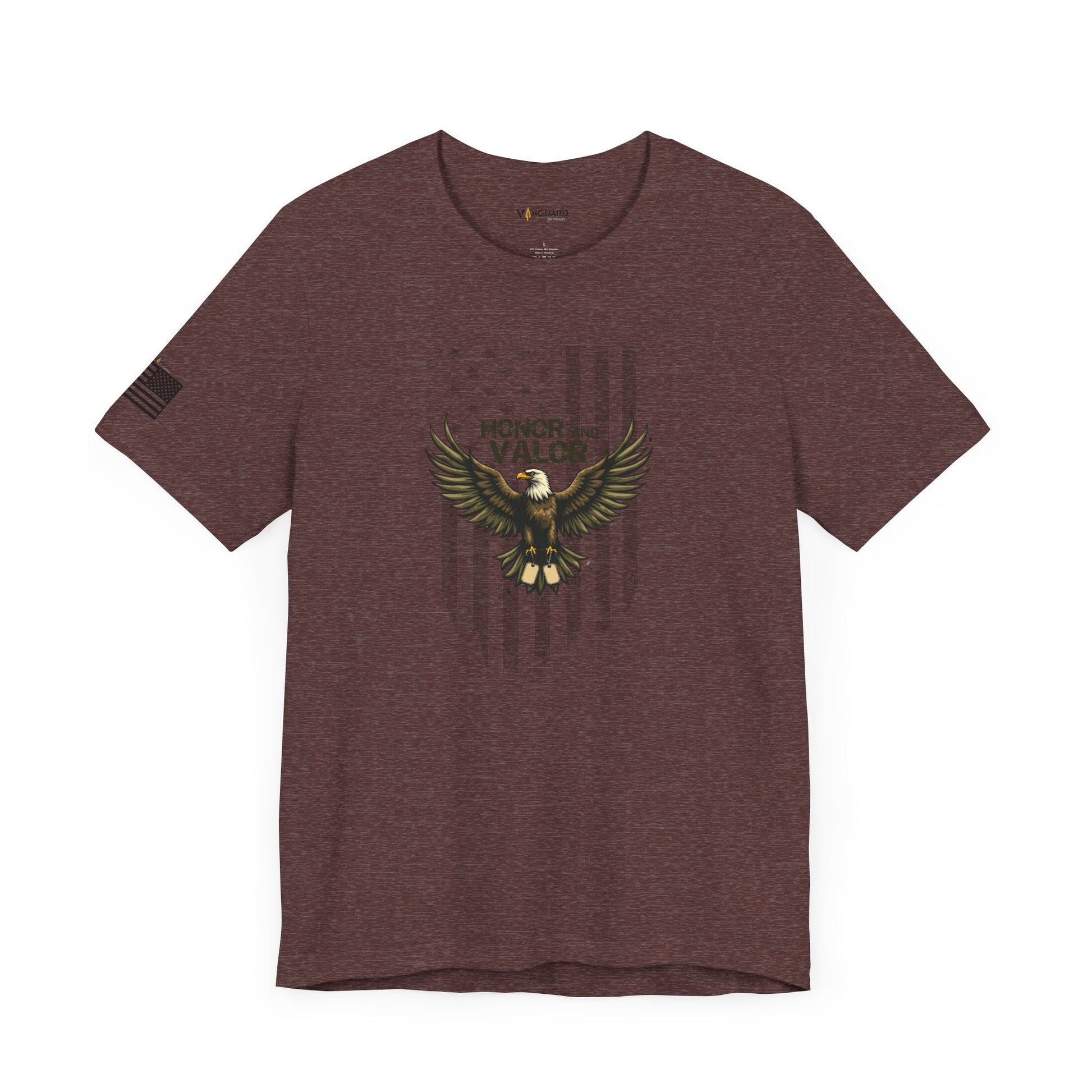Honor and Valor Eagle Tee - Military appreciation - Vanguard Athletics - Be ready