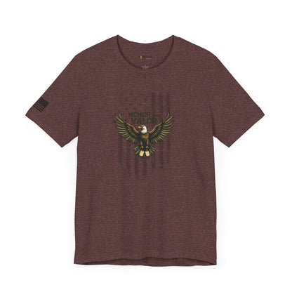 Honor and Valor Eagle Tee - Military appreciation - Vanguard Athletics - Be ready
