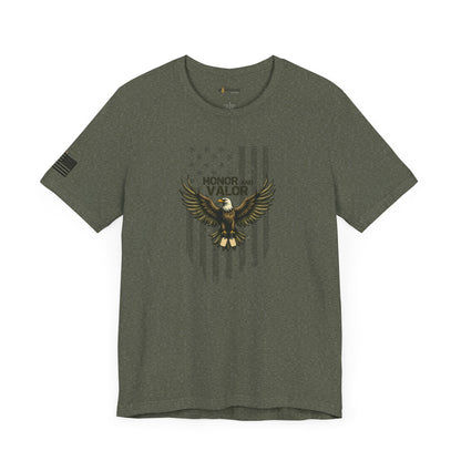 Honor and Valor Eagle Tee - Military appreciation - Vanguard Athletics - Be ready