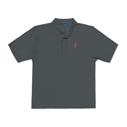 Embroidered Unisex Polo Shirt – Vanguard red/silver logo - Vanguard Athletics - Be ready
