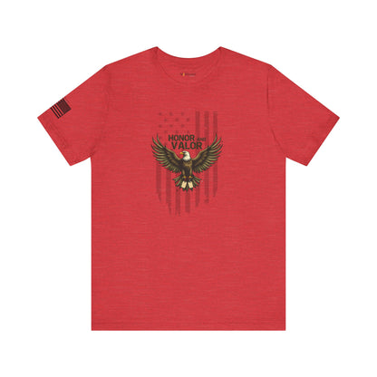 Honor and Valor Eagle Tee - Military appreciation - Vanguard Athletics - Be ready