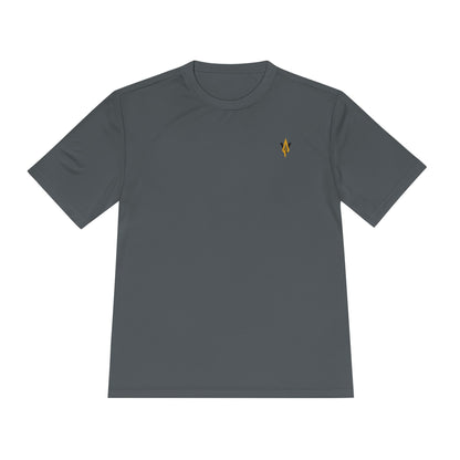 Vanguard gold spear logo, Moisture Wicking Unisex Tee for workouts