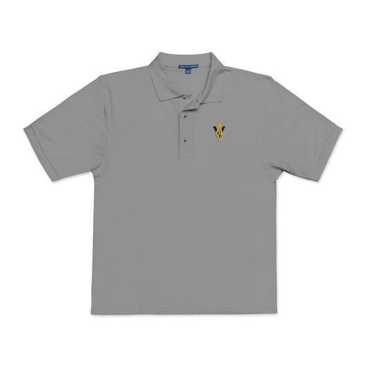 Embroidered Unisex Polo Shirt – Vanguard gold logo - Vanguard Athletics - Be ready
