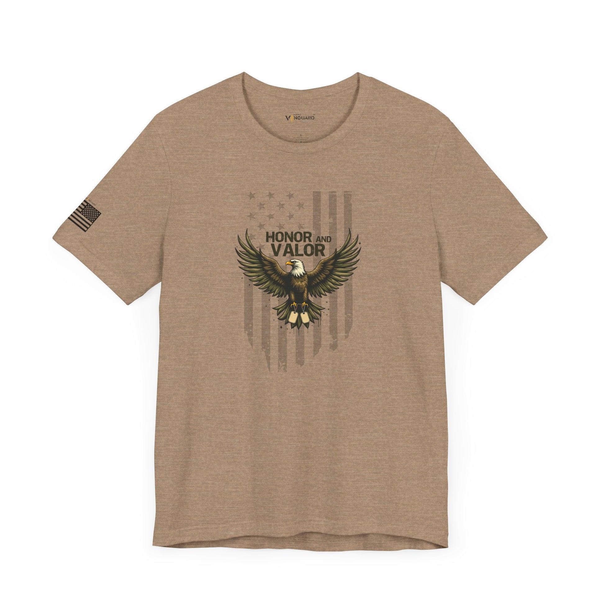 Honor and Valor Eagle Tee - Military appreciation - Vanguard Athletics - Be ready