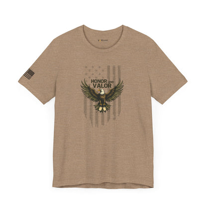Honor and Valor Eagle Tee - Military appreciation - Vanguard Athletics - Be ready