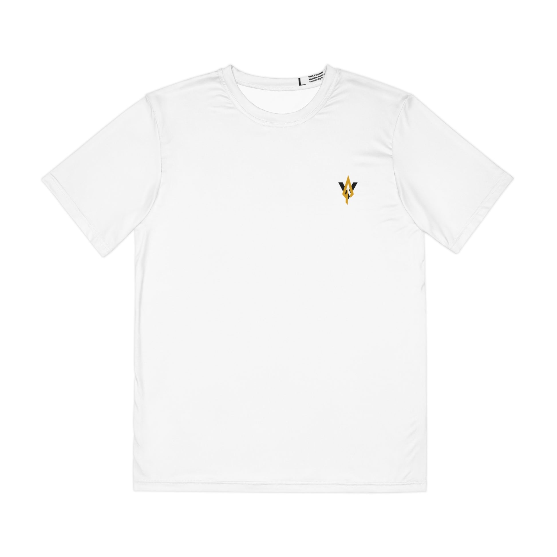 Men's Motivational Polyester Tee - Embrace Challenges - Keep Pushing - Vanguard Athletics - Be ready