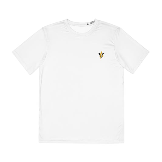 Men's Motivational Polyester Tee - Embrace Challenges - Keep Pushing - Vanguard Athletics - Be ready